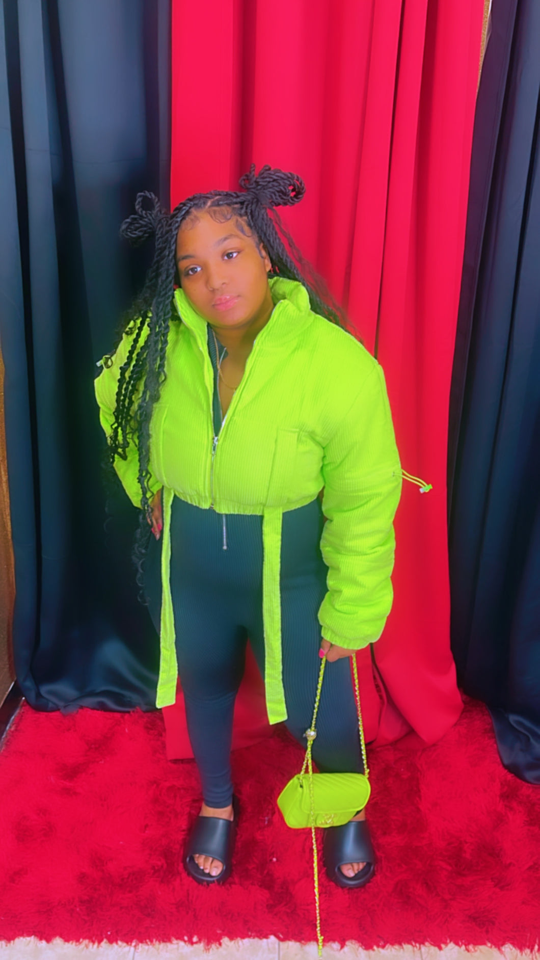 Neon Crop Jacket(2 colors available)