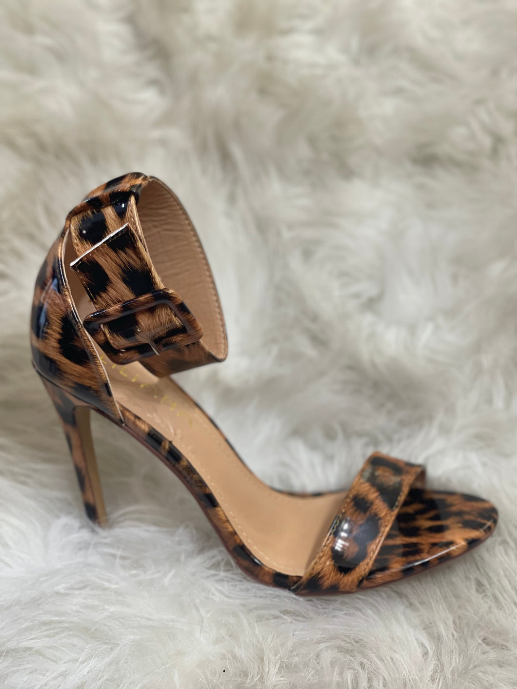 Leopard Strap Heel